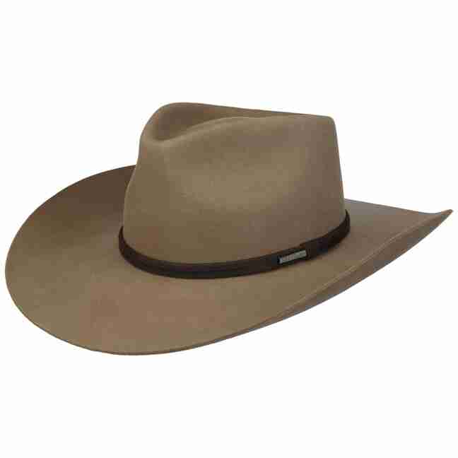 Stetson Evansville Westernhut - Wollfilzhut Mit Lederband Für Herren